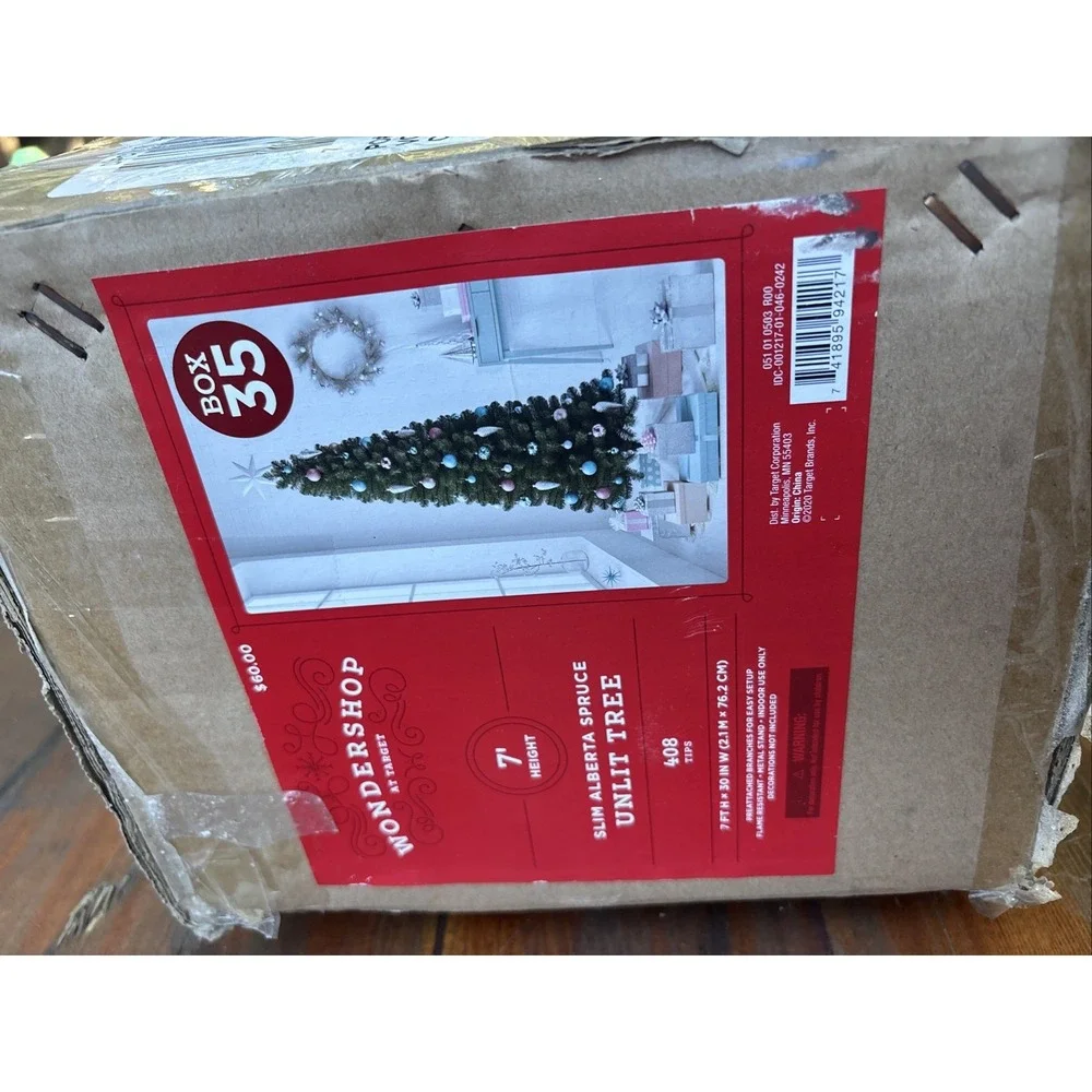 Alberta Spruce Pre-Lit Tree- WONDERSHOP - Opened Box